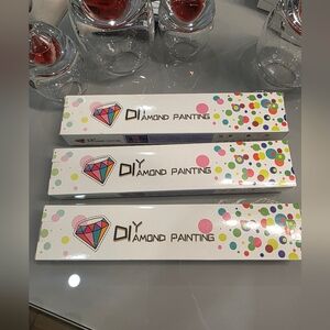 Bundle Of 3 Boxes DIY Diamond Painting Kit - Colorful Dots Design